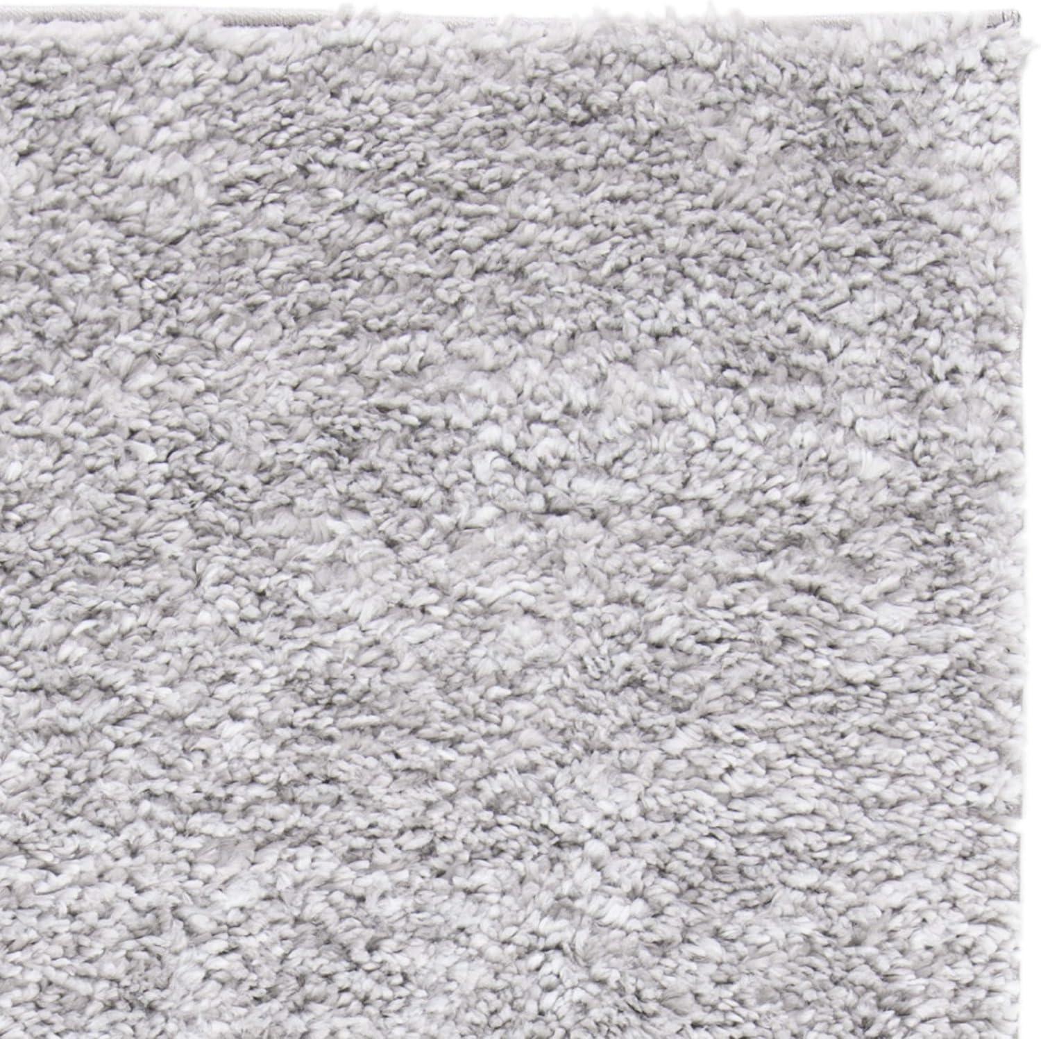 image:imageSAFAVIEH Area Rug 8x10 August Shag Collection Large White Solid Pattern NonShedding amp Easy Cleaning Plush Thick Pile Ideal for Living Room Bedroom Dining Space AUG900ASilver