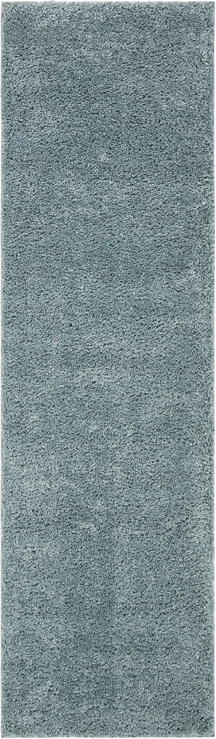 image:imageSAFAVIEH Area Rug 8x10 August Shag Collection Large White Solid Pattern NonShedding amp Easy Cleaning Plush Thick Pile Ideal for Living Room Bedroom Dining Space AUG900AAqua