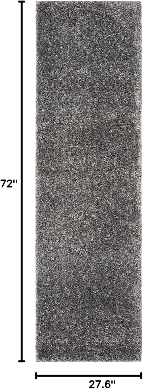 image:imageSAFAVIEH Area Rug 8x10 August Shag Collection Large White Solid Pattern NonShedding amp Easy Cleaning Plush Thick Pile Ideal for Living Room Bedroom Dining Space AUG900AGrey