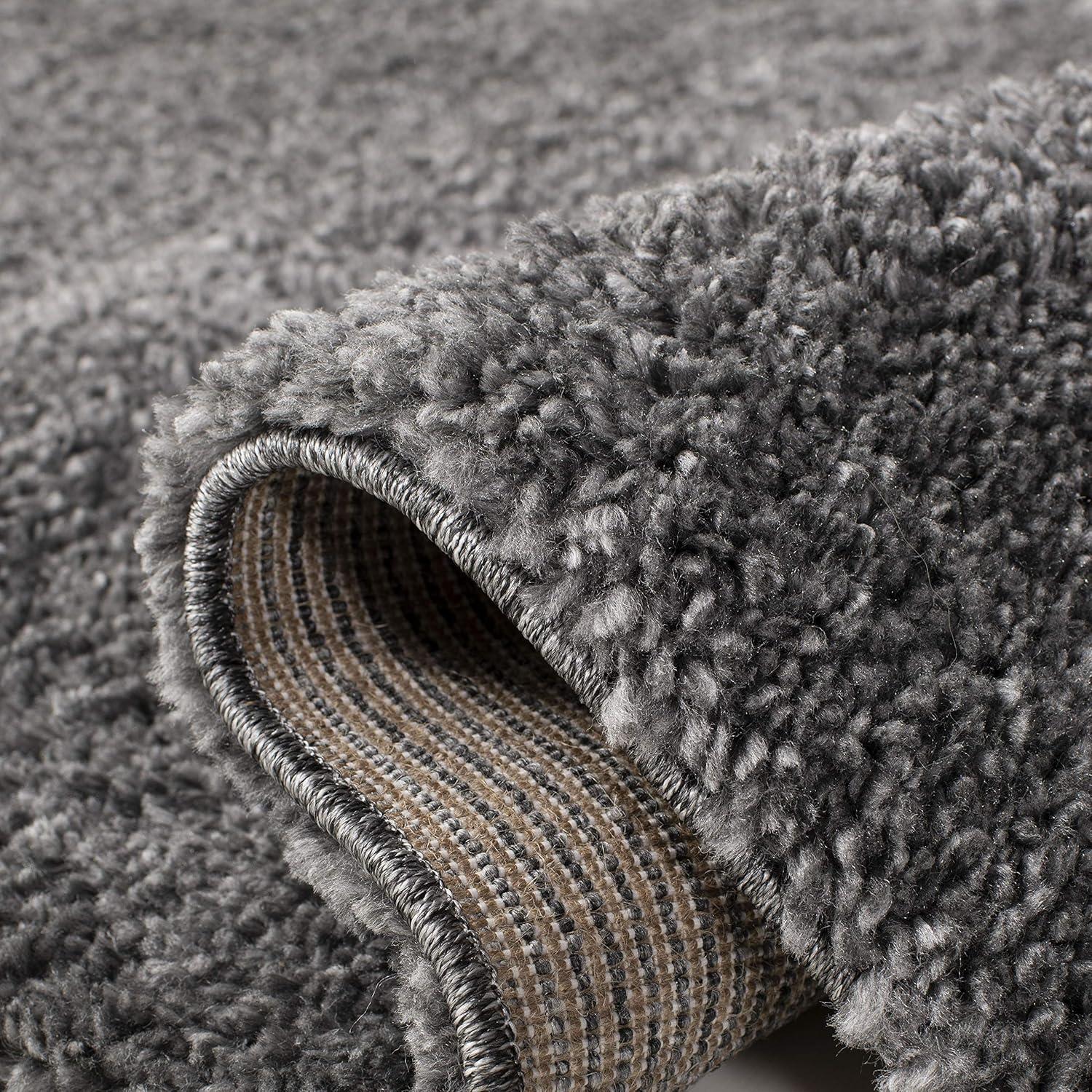image:imageSAFAVIEH Area Rug 8x10 August Shag Collection Large White Solid Pattern NonShedding amp Easy Cleaning Plush Thick Pile Ideal for Living Room Bedroom Dining Space AUG900AGrey