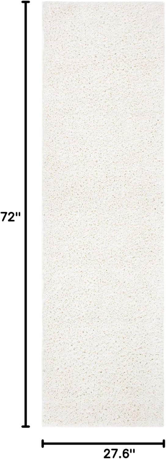 image:imageSAFAVIEH Area Rug 8x10 August Shag Collection Large White Solid Pattern NonShedding amp Easy Cleaning Plush Thick Pile Ideal for Living Room Bedroom Dining Space AUG900AIvory