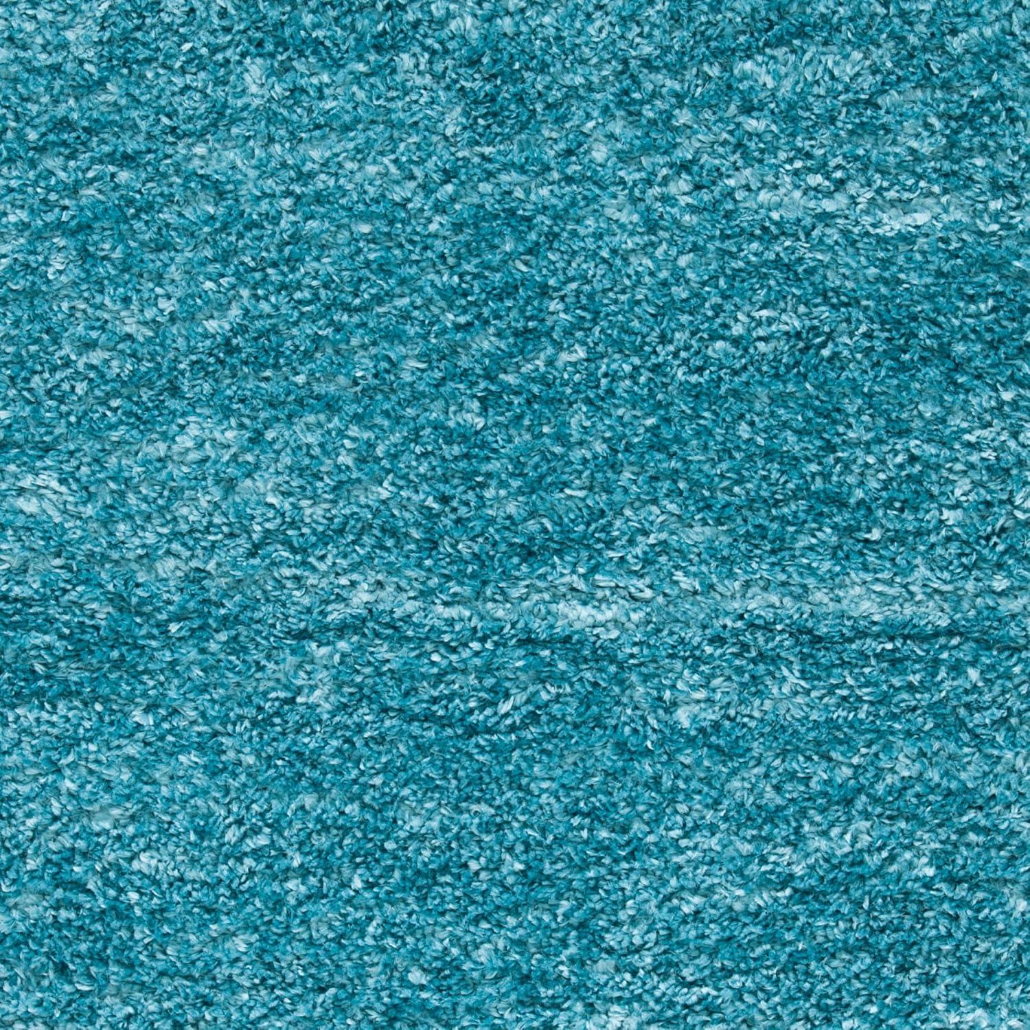 image:imageSAFAVIEH Area Rug 8x10 August Shag Collection Large White Solid Pattern NonShedding amp Easy Cleaning Plush Thick Pile Ideal for Living Room Bedroom Dining Space AUG900ATurquoise