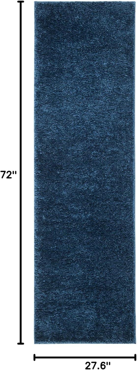 image:imageSAFAVIEH Area Rug 8x10 August Shag Collection Large White Solid Pattern NonShedding amp Easy Cleaning Plush Thick Pile Ideal for Living Room Bedroom Dining Space AUG900ANavy