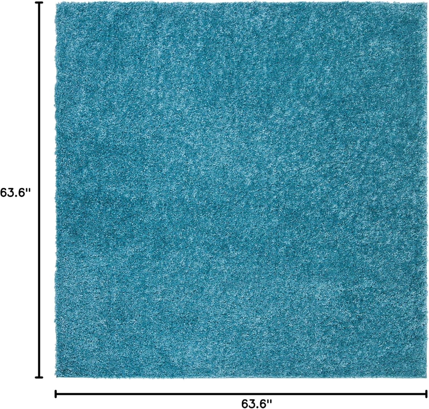 image:imageSAFAVIEH Area Rug 8x10 August Shag Collection Large White Solid Pattern NonShedding amp Easy Cleaning Plush Thick Pile Ideal for Living Room Bedroom Dining Space AUG900ATurquoise