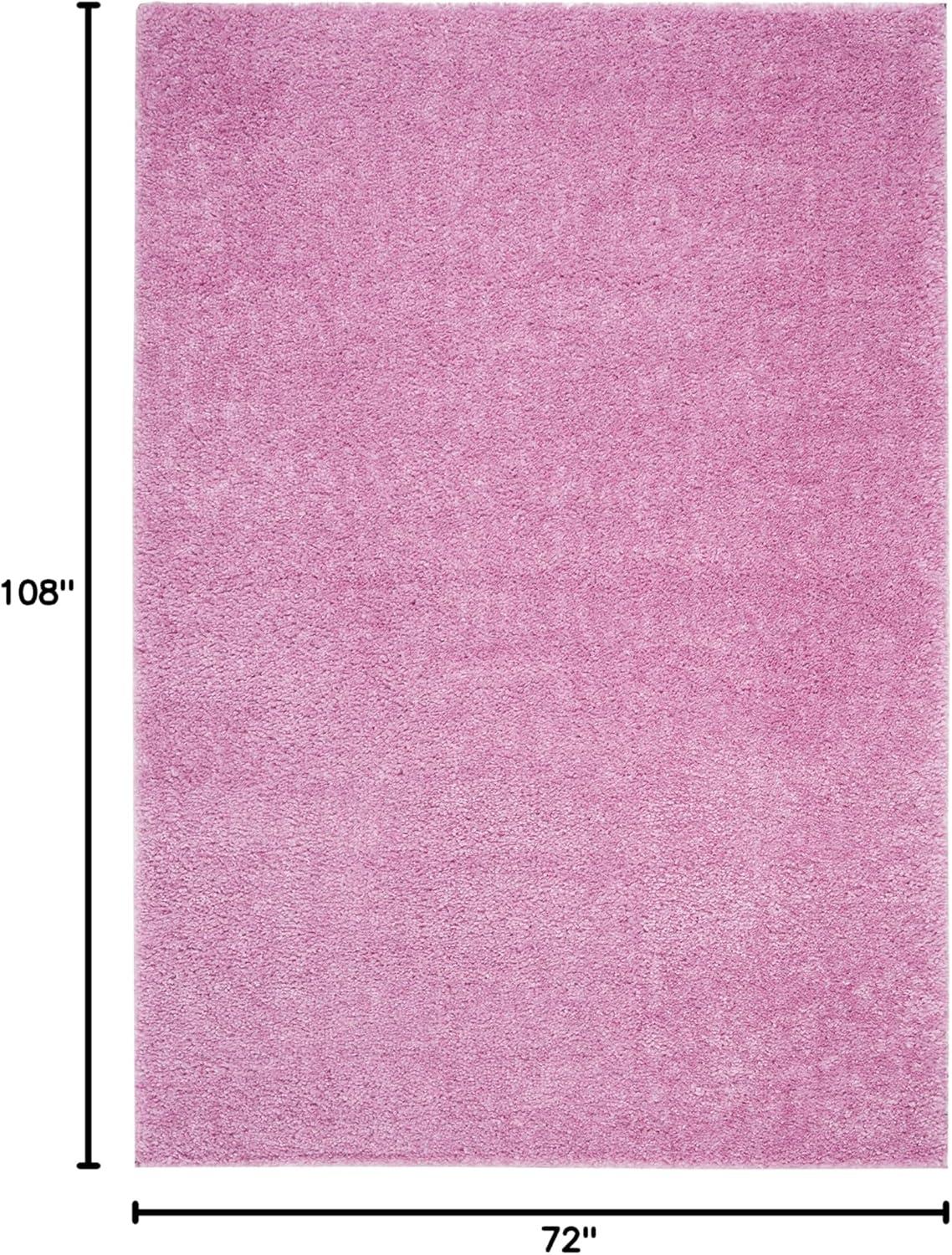 image:imageSAFAVIEH Area Rug 8x10 August Shag Collection Large White Solid Pattern NonShedding amp Easy Cleaning Plush Thick Pile Ideal for Living Room Bedroom Dining Space AUG900APink