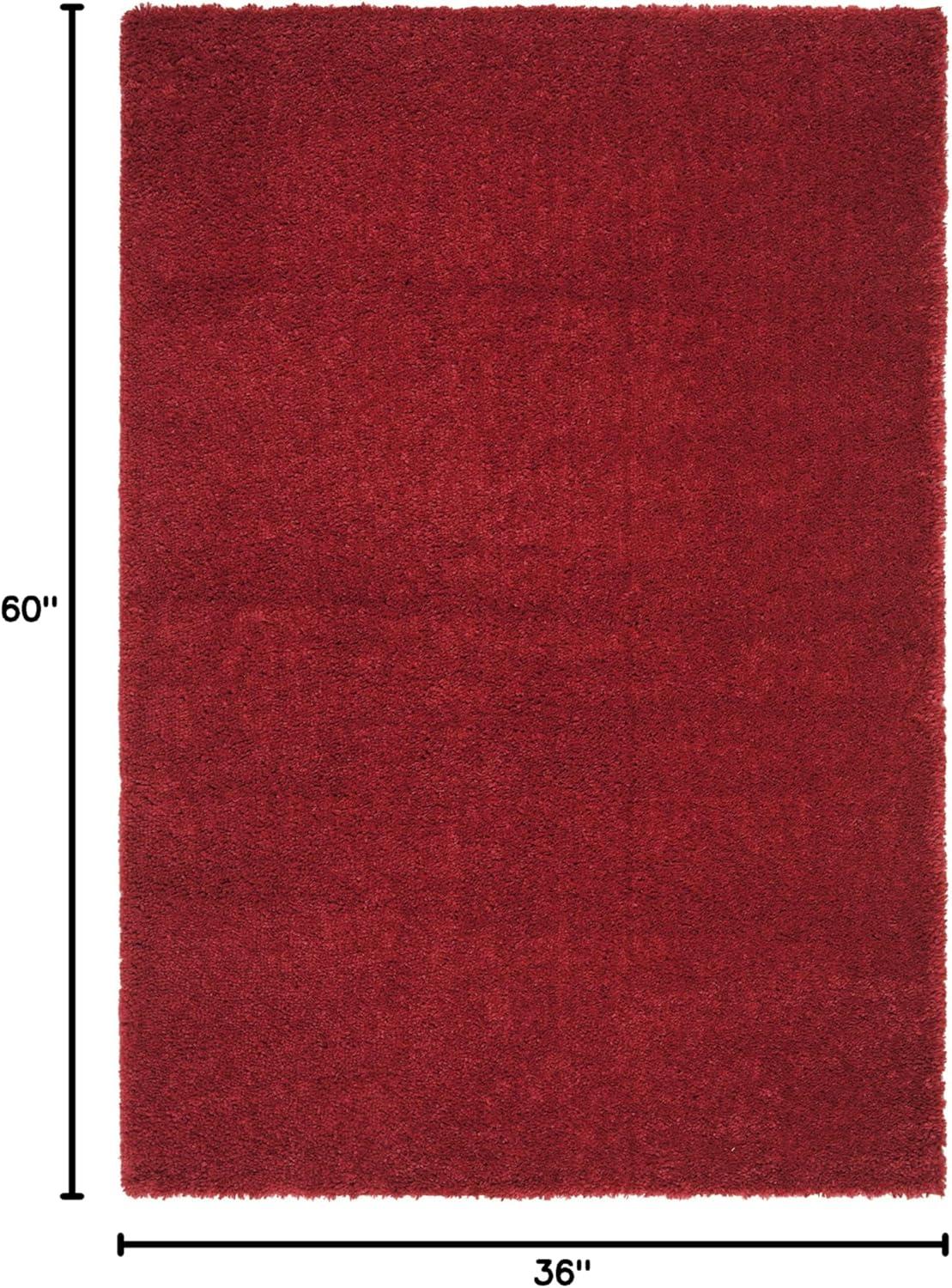 image:imageSAFAVIEH Area Rug 8x10 August Shag Collection Large White Solid Pattern NonShedding amp Easy Cleaning Plush Thick Pile Ideal for Living Room Bedroom Dining Space AUG900ARed