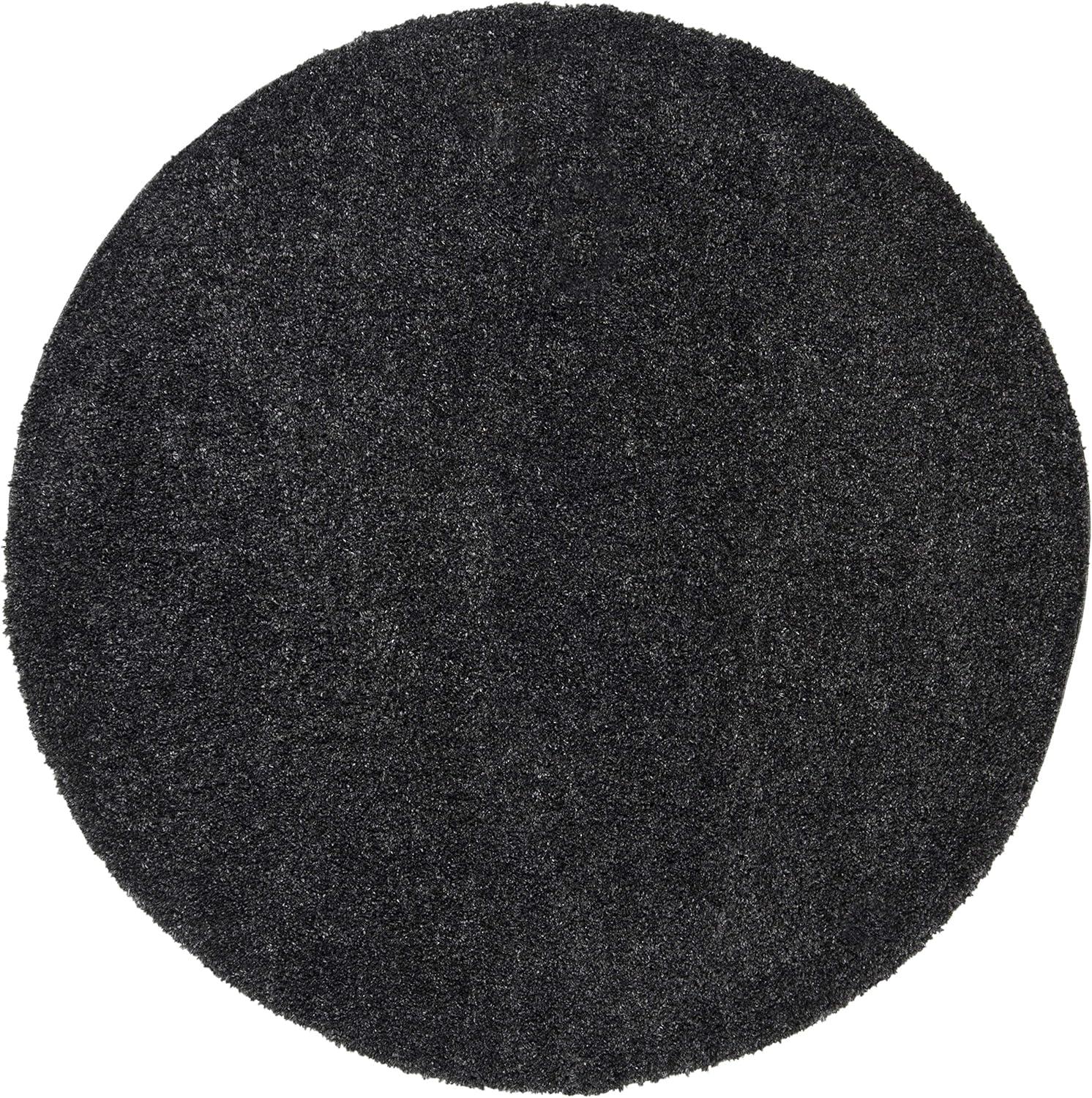 image:imageSAFAVIEH Area Rug 8x10 August Shag Collection Large White Solid Pattern NonShedding amp Easy Cleaning Plush Thick Pile Ideal for Living Room Bedroom Dining Space AUG900ACharcoal