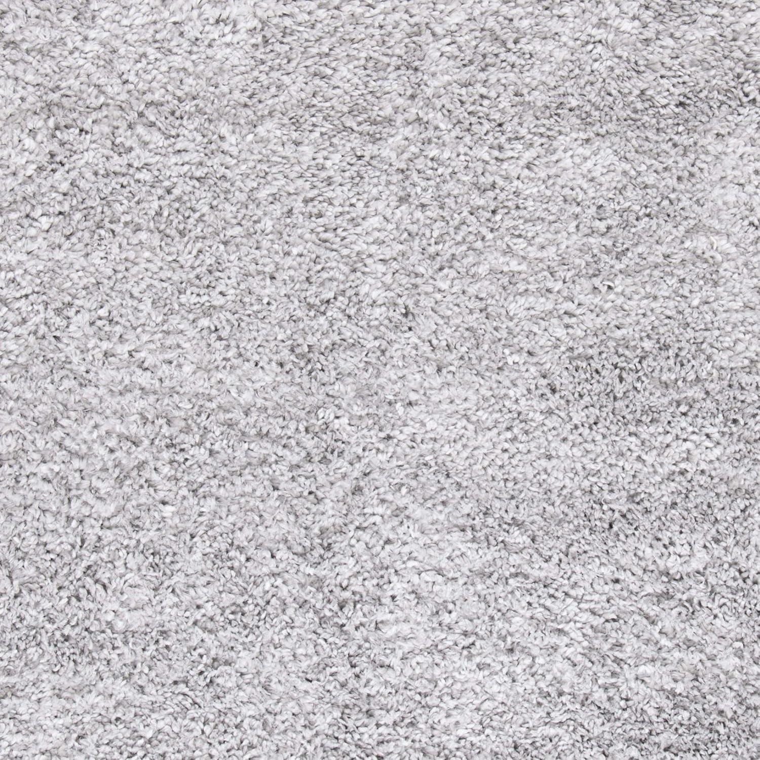 image:imageSAFAVIEH Area Rug 8x10 August Shag Collection Large White Solid Pattern NonShedding amp Easy Cleaning Plush Thick Pile Ideal for Living Room Bedroom Dining Space AUG900ASilver