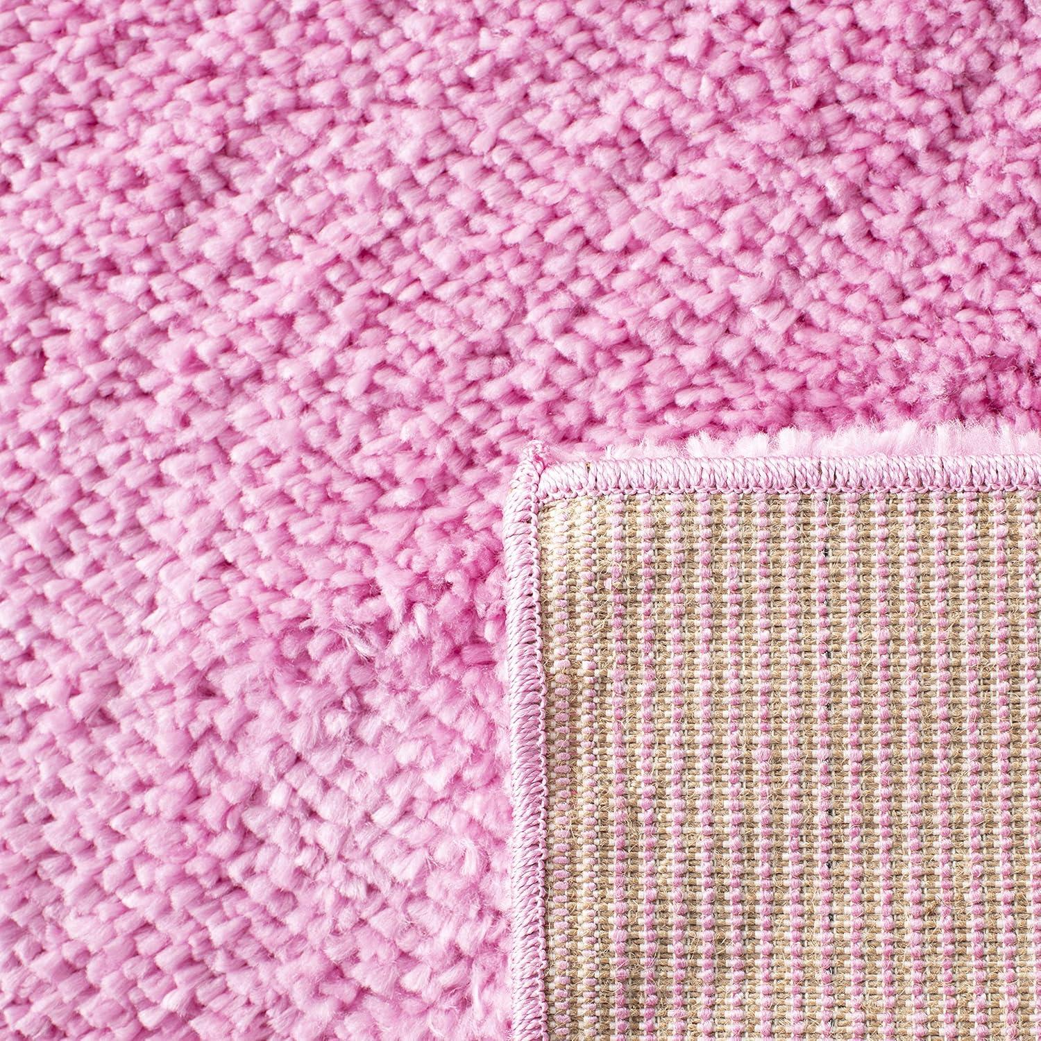 image:imageSAFAVIEH Area Rug 8x10 August Shag Collection Large White Solid Pattern NonShedding amp Easy Cleaning Plush Thick Pile Ideal for Living Room Bedroom Dining Space AUG900APink