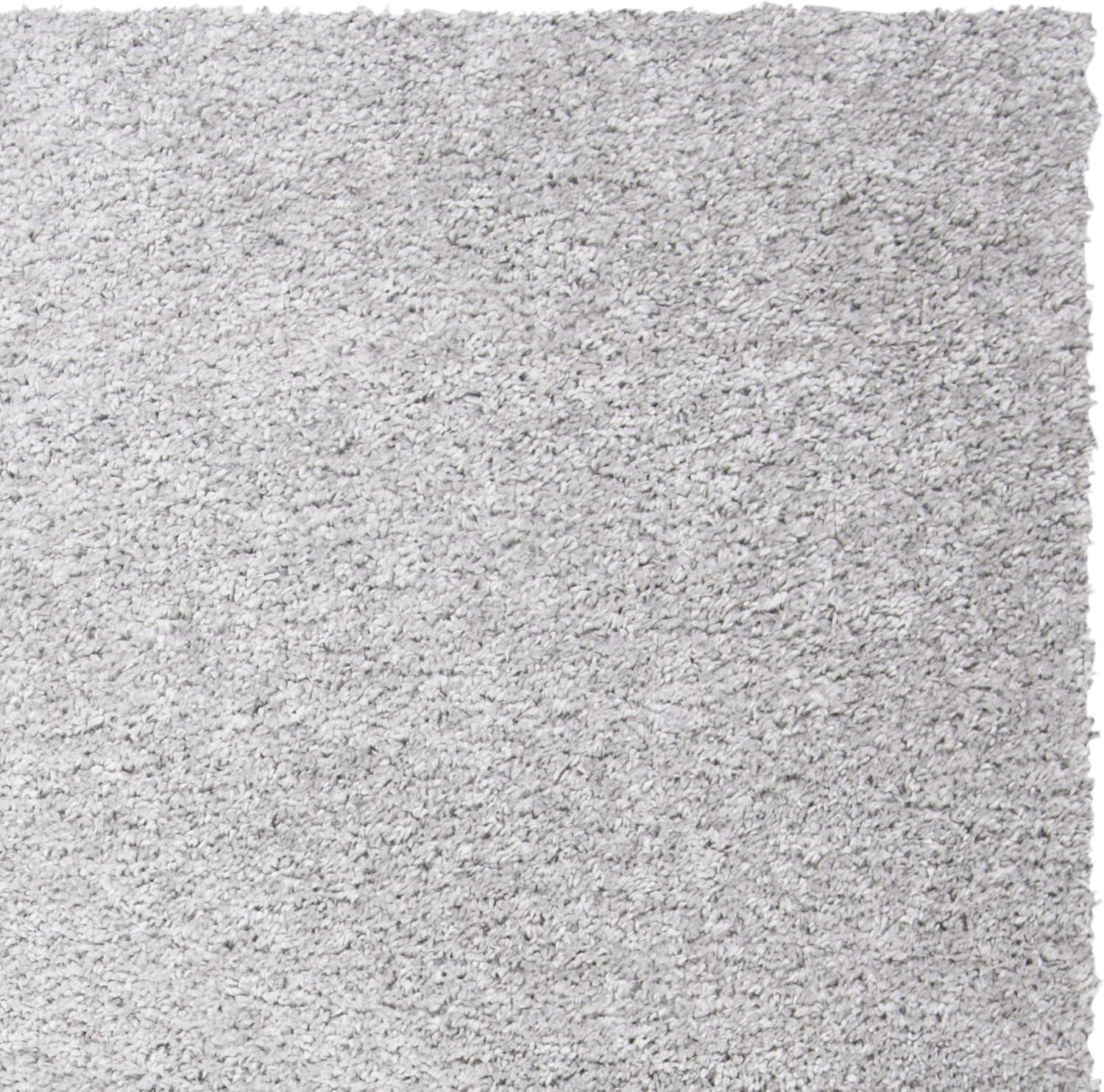 image:imageSAFAVIEH Area Rug 8x10 August Shag Collection Large White Solid Pattern NonShedding amp Easy Cleaning Plush Thick Pile Ideal for Living Room Bedroom Dining Space AUG900ASilver