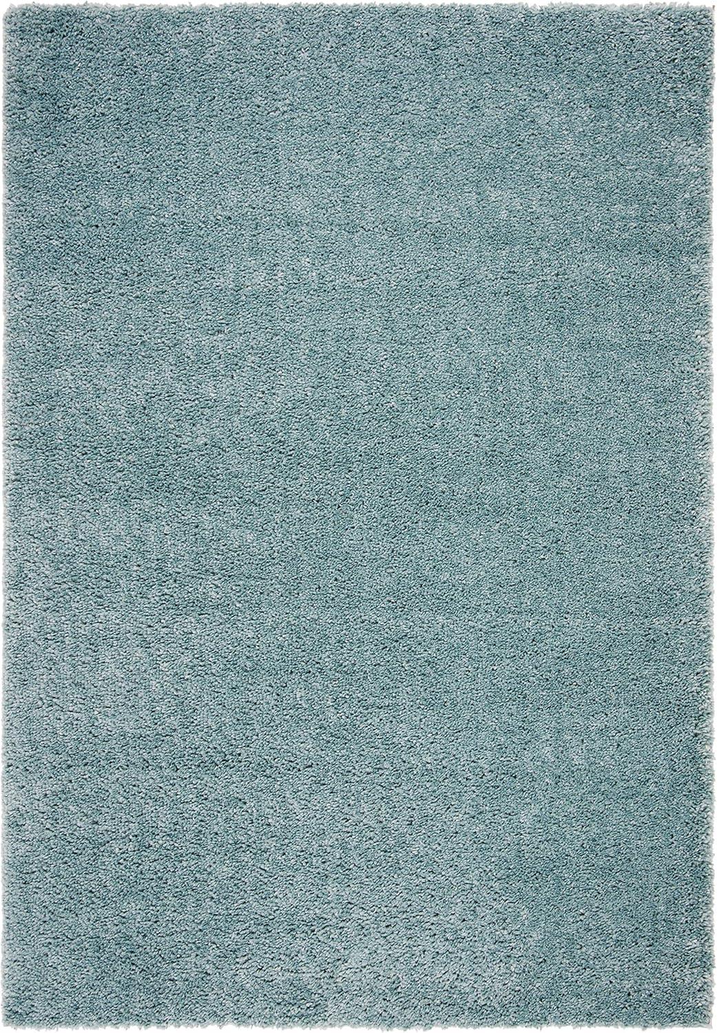 image:imageSAFAVIEH Area Rug 8x10 August Shag Collection Large White Solid Pattern NonShedding amp Easy Cleaning Plush Thick Pile Ideal for Living Room Bedroom Dining Space AUG900AAqua