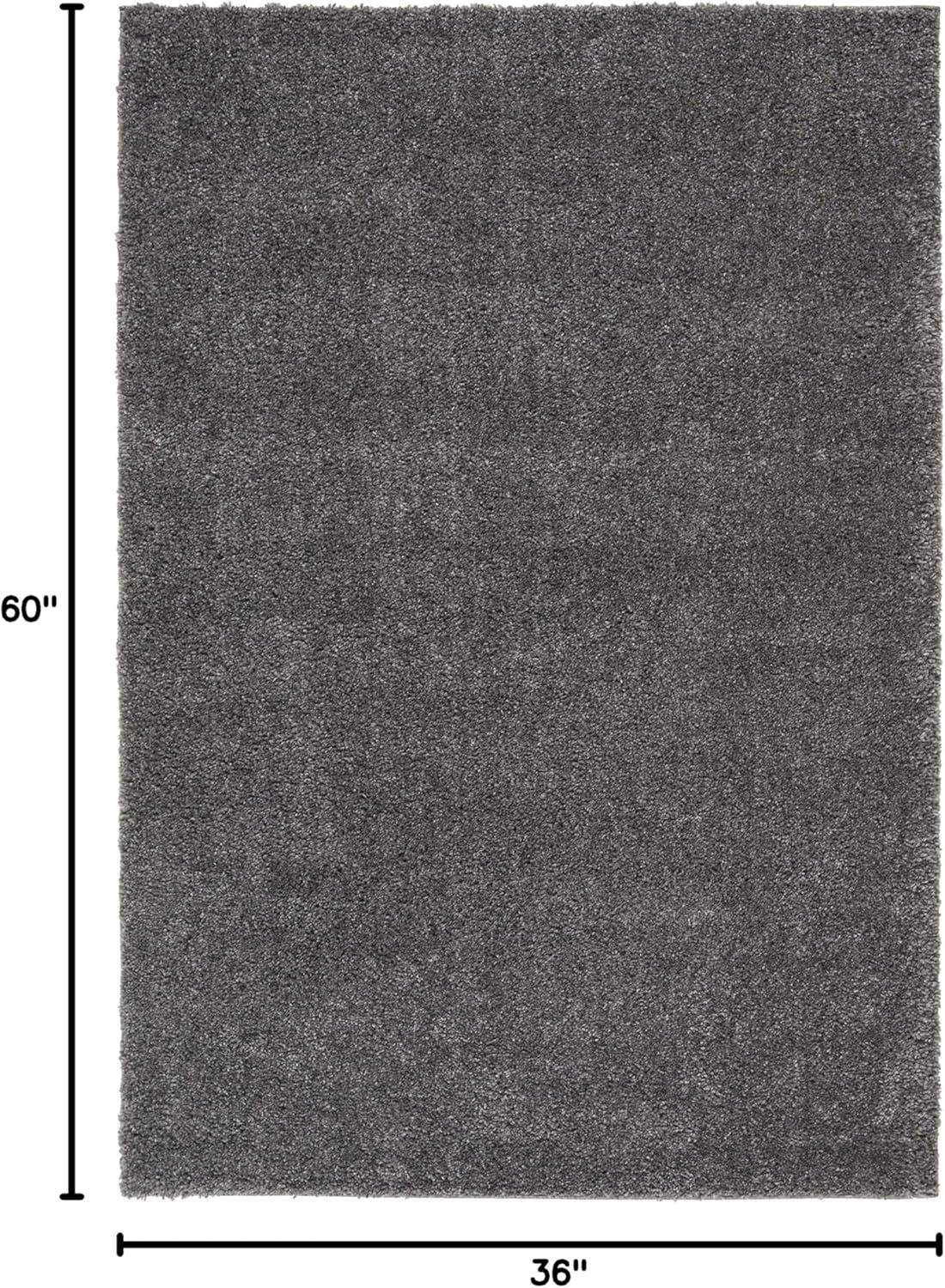 image:imageSAFAVIEH Area Rug 8x10 August Shag Collection Large White Solid Pattern NonShedding amp Easy Cleaning Plush Thick Pile Ideal for Living Room Bedroom Dining Space AUG900AGrey