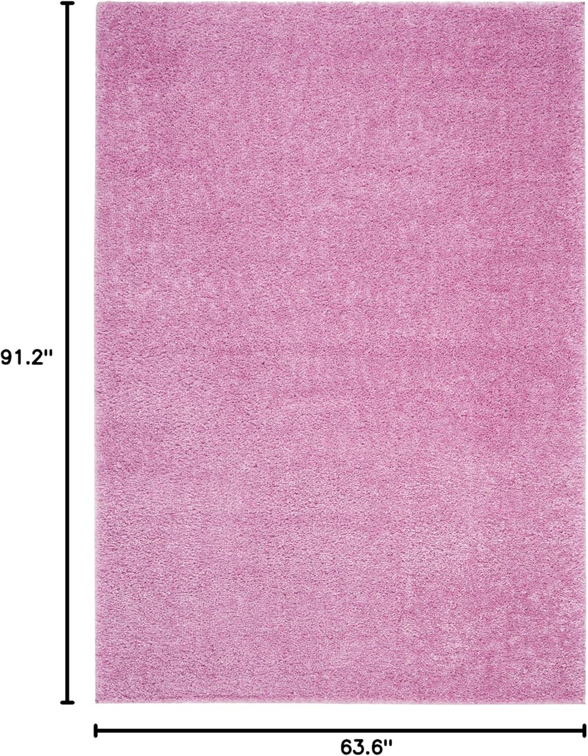 image:imageSAFAVIEH Area Rug 8x10 August Shag Collection Large White Solid Pattern NonShedding amp Easy Cleaning Plush Thick Pile Ideal for Living Room Bedroom Dining Space AUG900APink