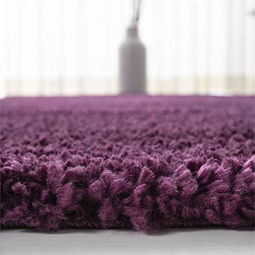 image:imageSAFAVIEH Area Rug 8x10 August Shag Collection Large White Solid Pattern NonShedding amp Easy Cleaning Plush Thick Pile Ideal for Living Room Bedroom Dining Space AUG900APurple