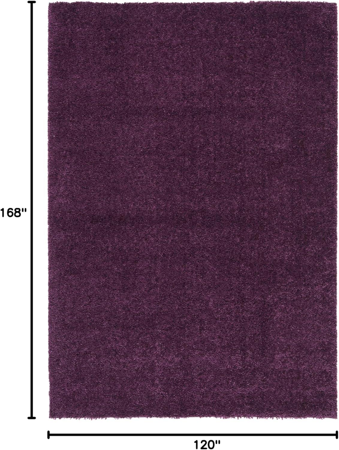 image:imageSAFAVIEH Area Rug 8x10 August Shag Collection Large White Solid Pattern NonShedding amp Easy Cleaning Plush Thick Pile Ideal for Living Room Bedroom Dining Space AUG900APurple