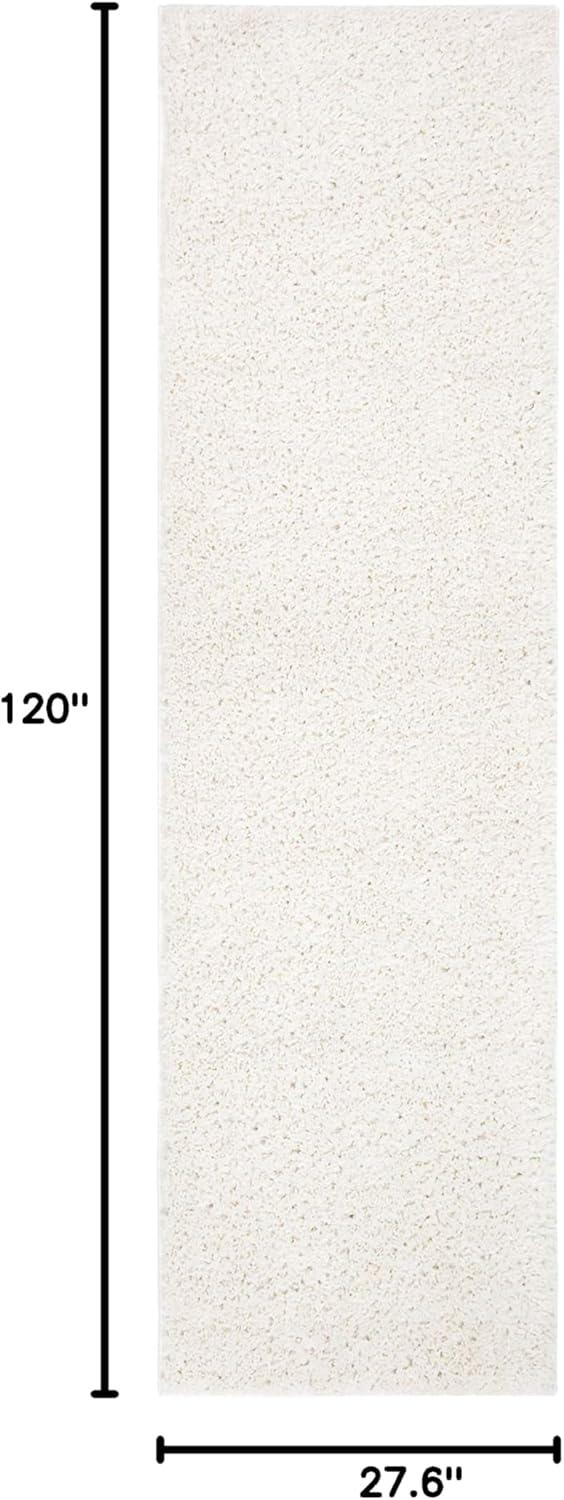 image:imageSAFAVIEH Area Rug 8x10 August Shag Collection Large White Solid Pattern NonShedding amp Easy Cleaning Plush Thick Pile Ideal for Living Room Bedroom Dining Space AUG900AIvory