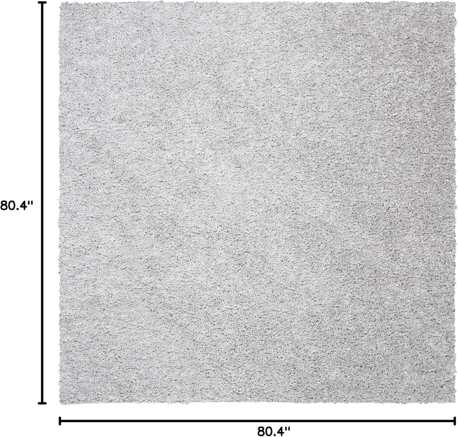 image:imageSAFAVIEH Area Rug 8x10 August Shag Collection Large White Solid Pattern NonShedding amp Easy Cleaning Plush Thick Pile Ideal for Living Room Bedroom Dining Space AUG900ASilver