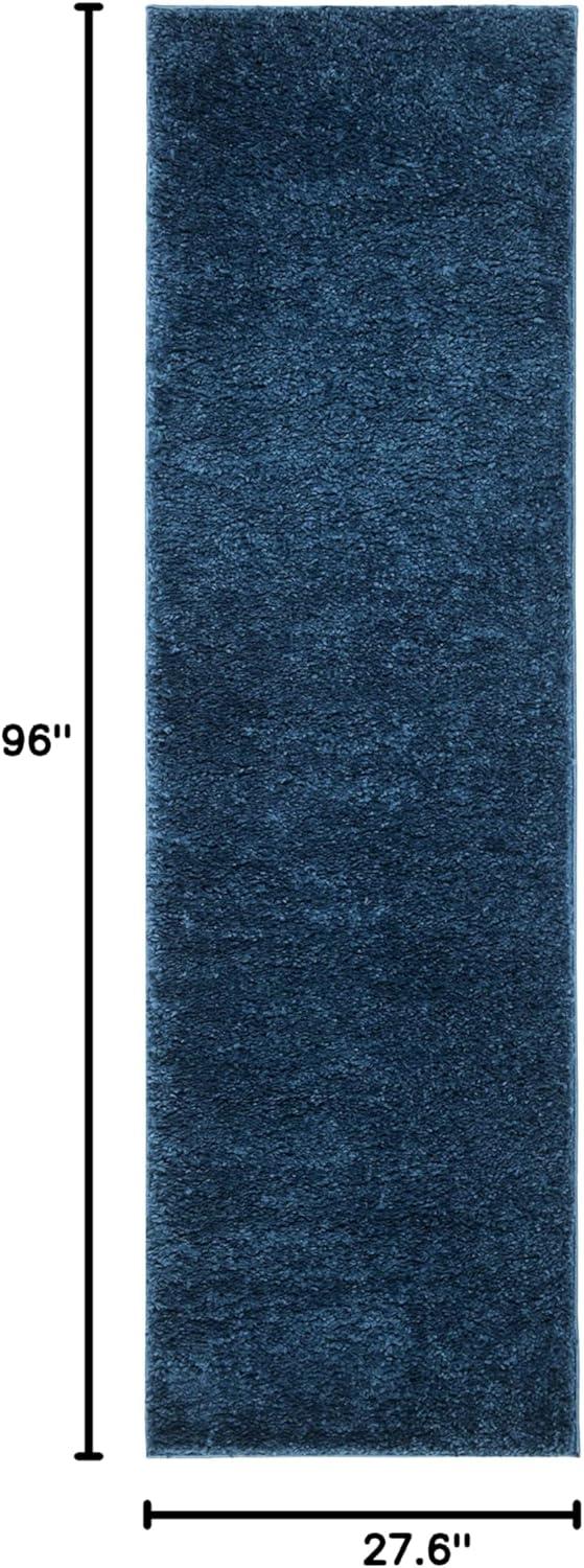 image:imageSAFAVIEH Area Rug 8x10 August Shag Collection Large White Solid Pattern NonShedding amp Easy Cleaning Plush Thick Pile Ideal for Living Room Bedroom Dining Space AUG900ANavy