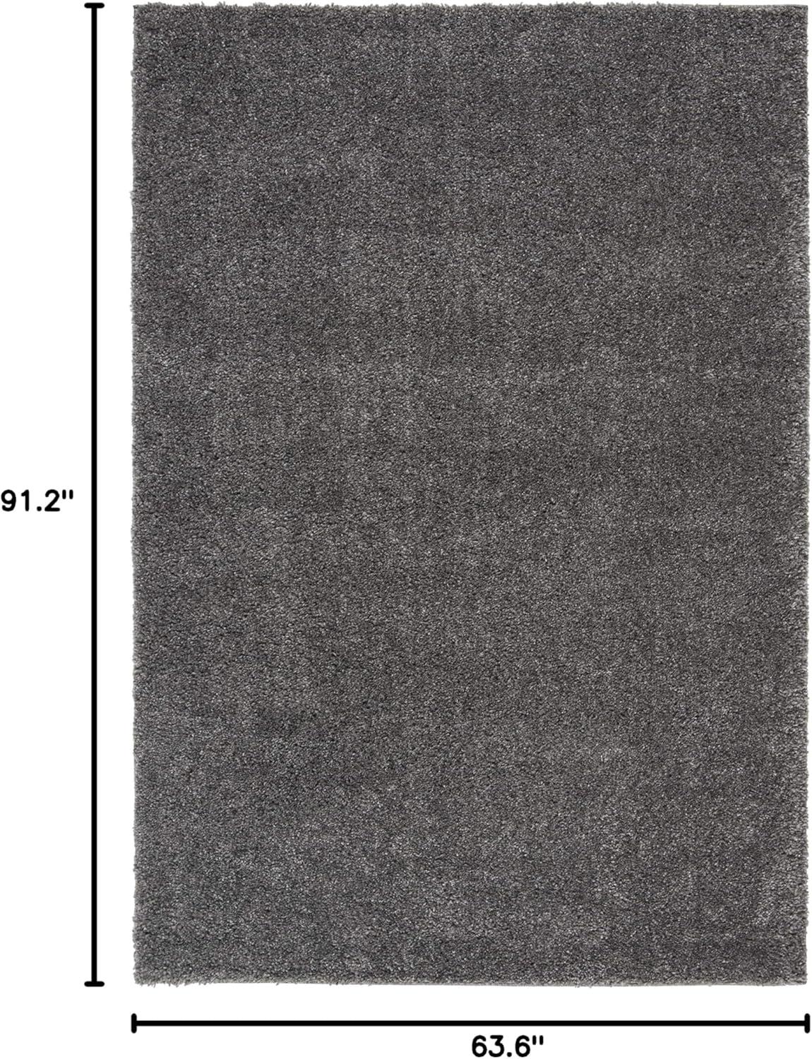 image:imageSAFAVIEH Area Rug 8x10 August Shag Collection Large White Solid Pattern NonShedding amp Easy Cleaning Plush Thick Pile Ideal for Living Room Bedroom Dining Space AUG900AGrey