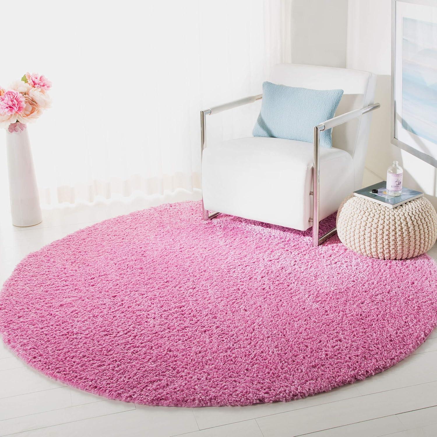 image:imageSAFAVIEH Area Rug 8x10 August Shag Collection Large White Solid Pattern NonShedding amp Easy Cleaning Plush Thick Pile Ideal for Living Room Bedroom Dining Space AUG900APink