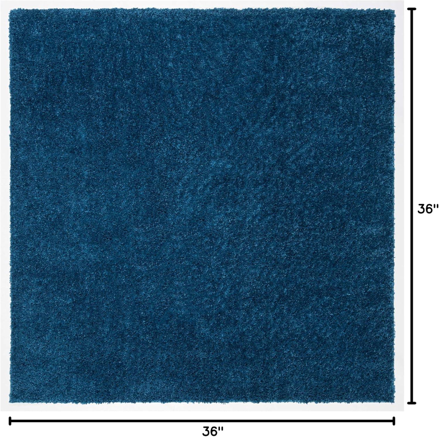image:imageSAFAVIEH Area Rug 8x10 August Shag Collection Large White Solid Pattern NonShedding amp Easy Cleaning Plush Thick Pile Ideal for Living Room Bedroom Dining Space AUG900ANavy