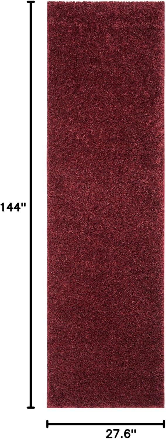 image:imageSAFAVIEH Area Rug 8x10 August Shag Collection Large White Solid Pattern NonShedding amp Easy Cleaning Plush Thick Pile Ideal for Living Room Bedroom Dining Space AUG900ABurgundy