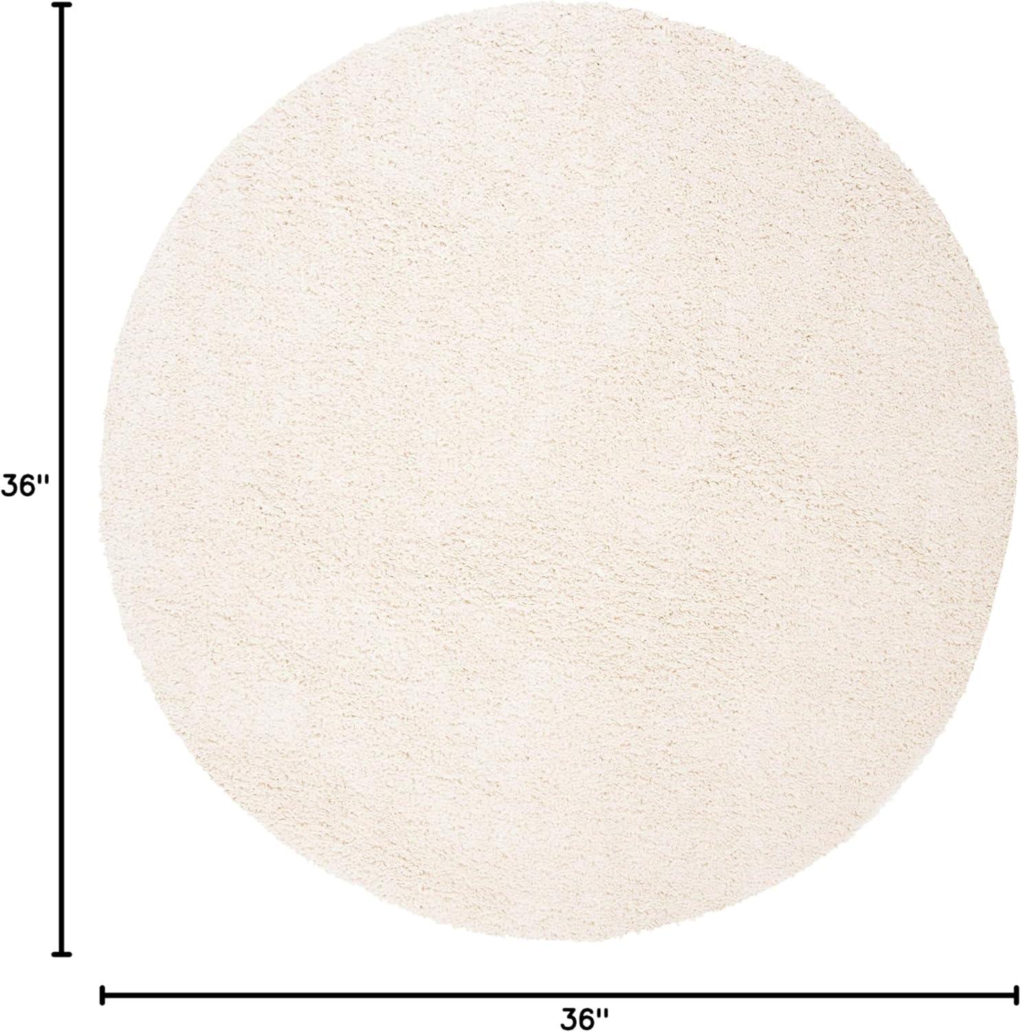 image:imageSAFAVIEH Area Rug 8x10 August Shag Collection Large White Solid Pattern NonShedding amp Easy Cleaning Plush Thick Pile Ideal for Living Room Bedroom Dining Space AUG900AIvory
