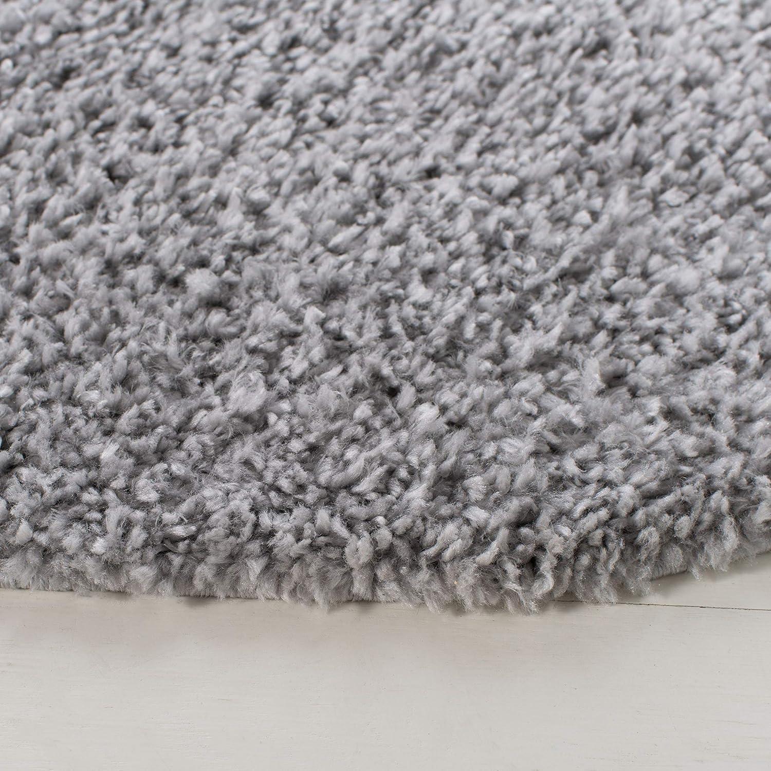 image:imageSAFAVIEH Area Rug 8x10 August Shag Collection Large White Solid Pattern NonShedding amp Easy Cleaning Plush Thick Pile Ideal for Living Room Bedroom Dining Space AUG900ASilver