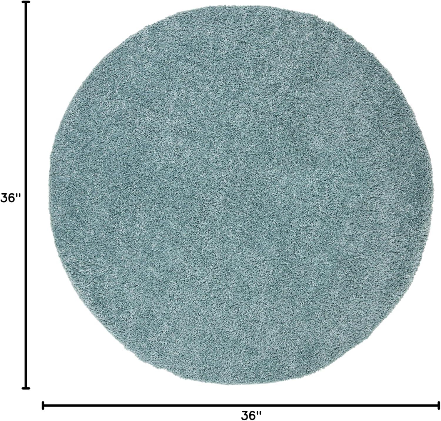 image:imageSAFAVIEH Area Rug 8x10 August Shag Collection Large White Solid Pattern NonShedding amp Easy Cleaning Plush Thick Pile Ideal for Living Room Bedroom Dining Space AUG900AAqua