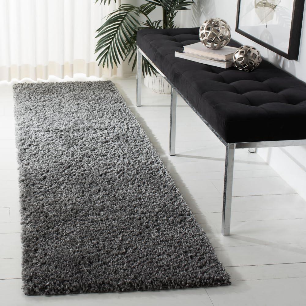 image:imageSAFAVIEH Area Rug 8x10 August Shag Collection Large White Solid Pattern NonShedding amp Easy Cleaning Plush Thick Pile Ideal for Living Room Bedroom Dining Space AUG900AGrey