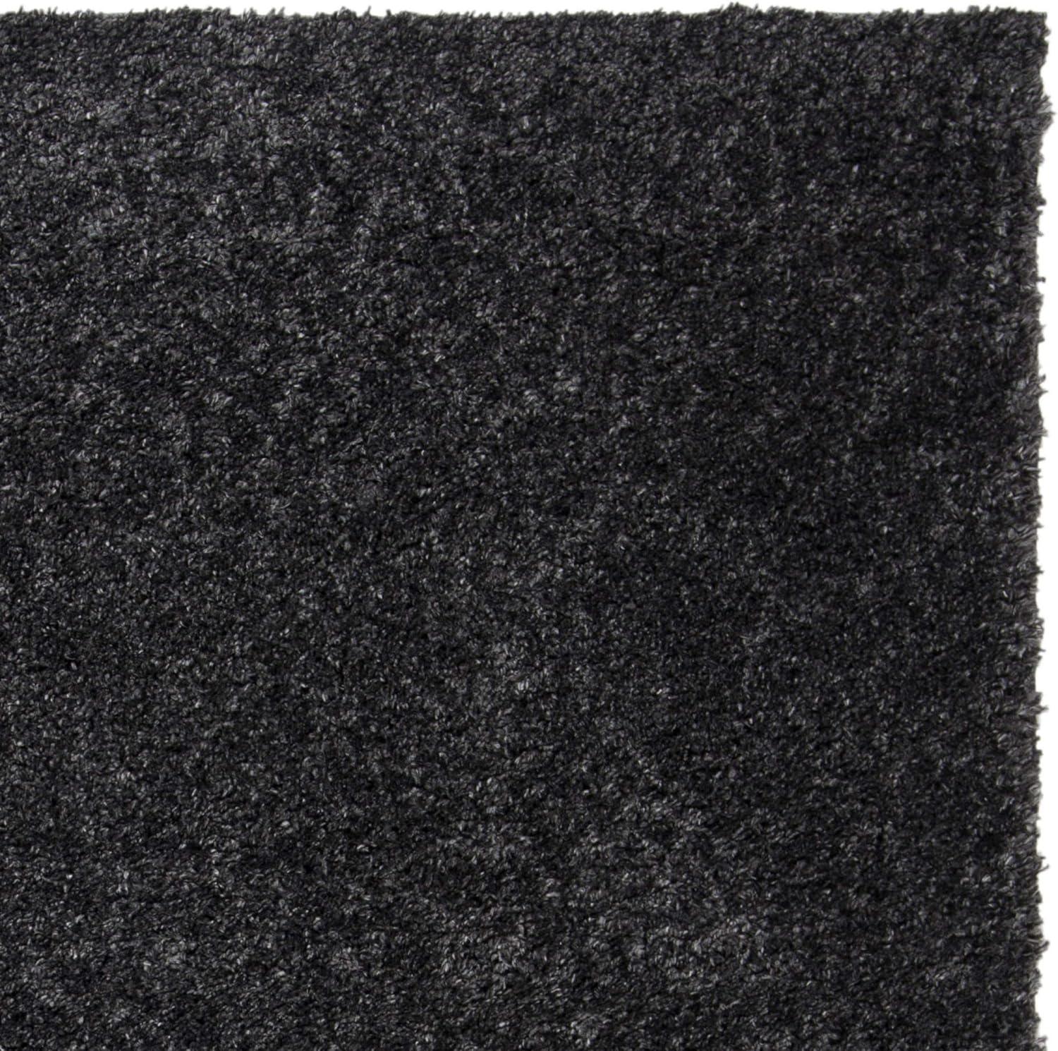 image:imageSAFAVIEH Area Rug 8x10 August Shag Collection Large White Solid Pattern NonShedding amp Easy Cleaning Plush Thick Pile Ideal for Living Room Bedroom Dining Space AUG900ACharcoal