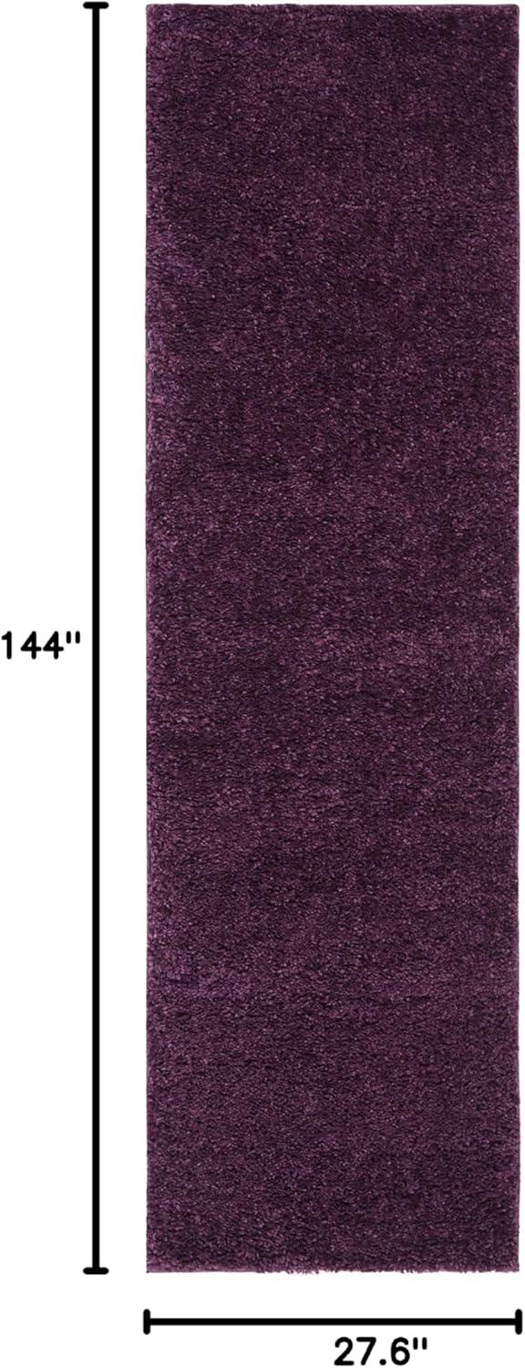 image:imageSAFAVIEH Area Rug 8x10 August Shag Collection Large White Solid Pattern NonShedding amp Easy Cleaning Plush Thick Pile Ideal for Living Room Bedroom Dining Space AUG900APurple