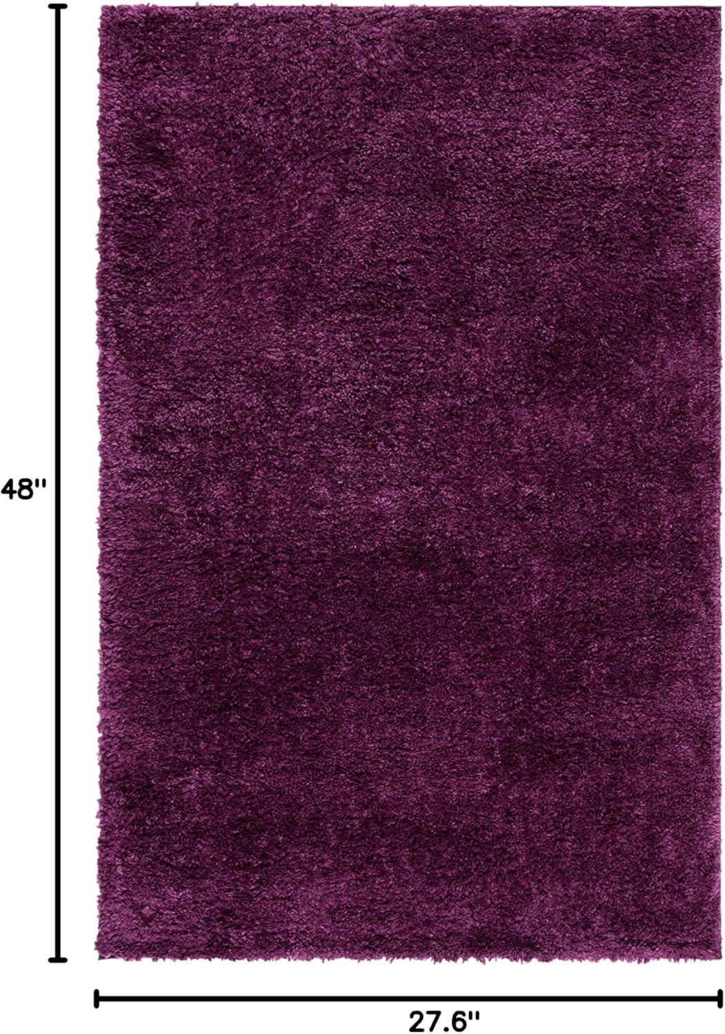image:imageSAFAVIEH Area Rug 8x10 August Shag Collection Large White Solid Pattern NonShedding amp Easy Cleaning Plush Thick Pile Ideal for Living Room Bedroom Dining Space AUG900APurple
