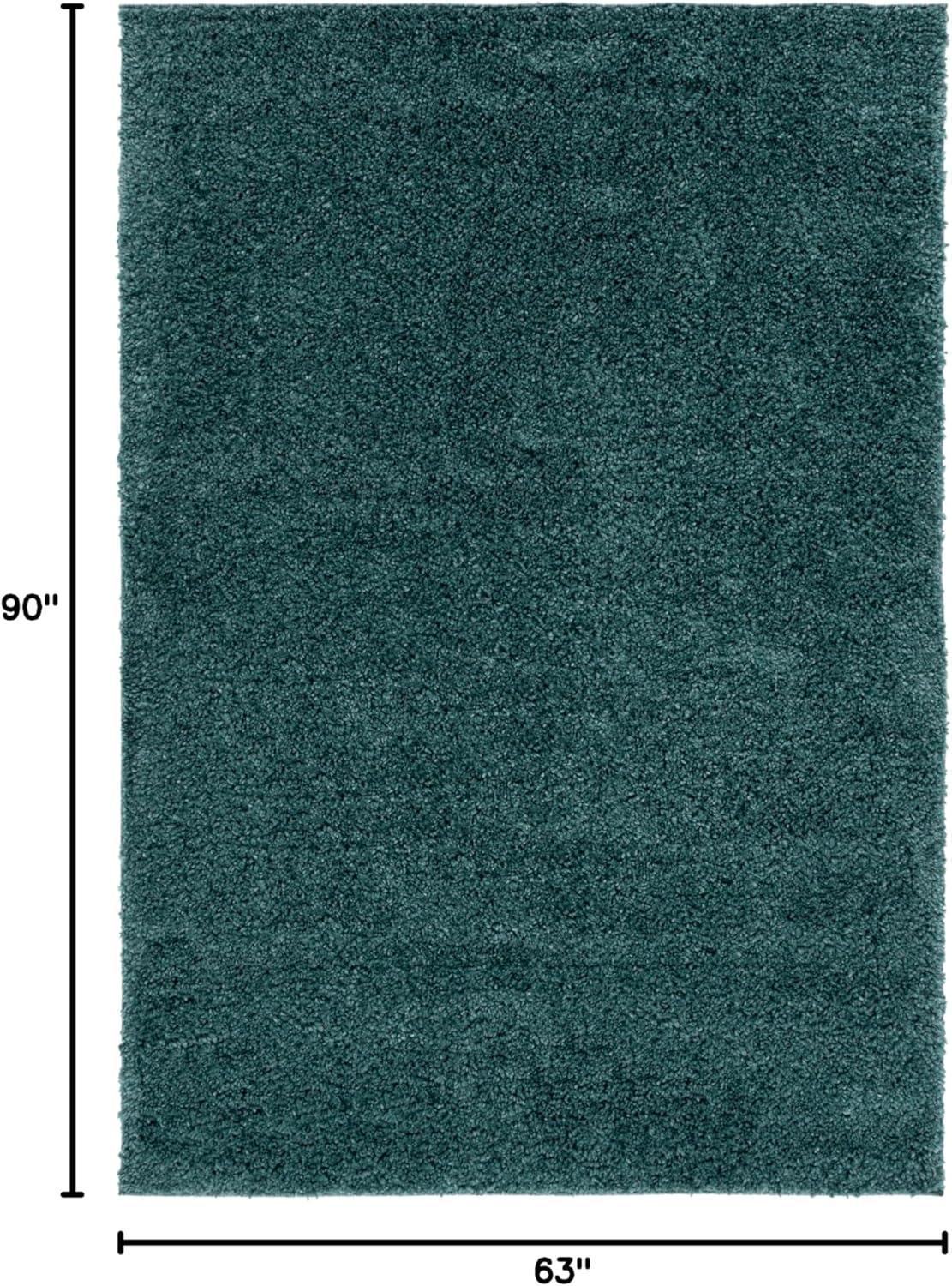 image:imageSAFAVIEH Area Rug 8x10 August Shag Collection Large White Solid Pattern NonShedding amp Easy Cleaning Plush Thick Pile Ideal for Living Room Bedroom Dining Space AUG900AGreen