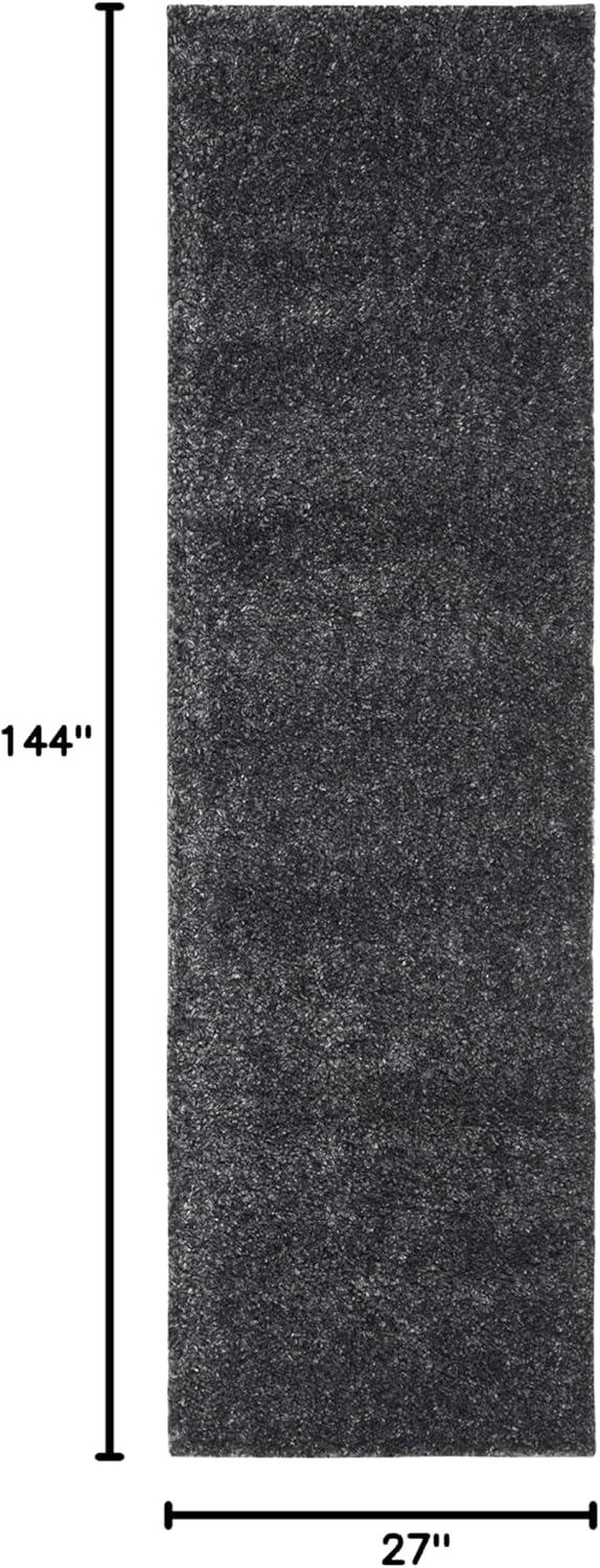 image:imageSAFAVIEH Area Rug 8x10 August Shag Collection Large White Solid Pattern NonShedding amp Easy Cleaning Plush Thick Pile Ideal for Living Room Bedroom Dining Space AUG900ACharcoal