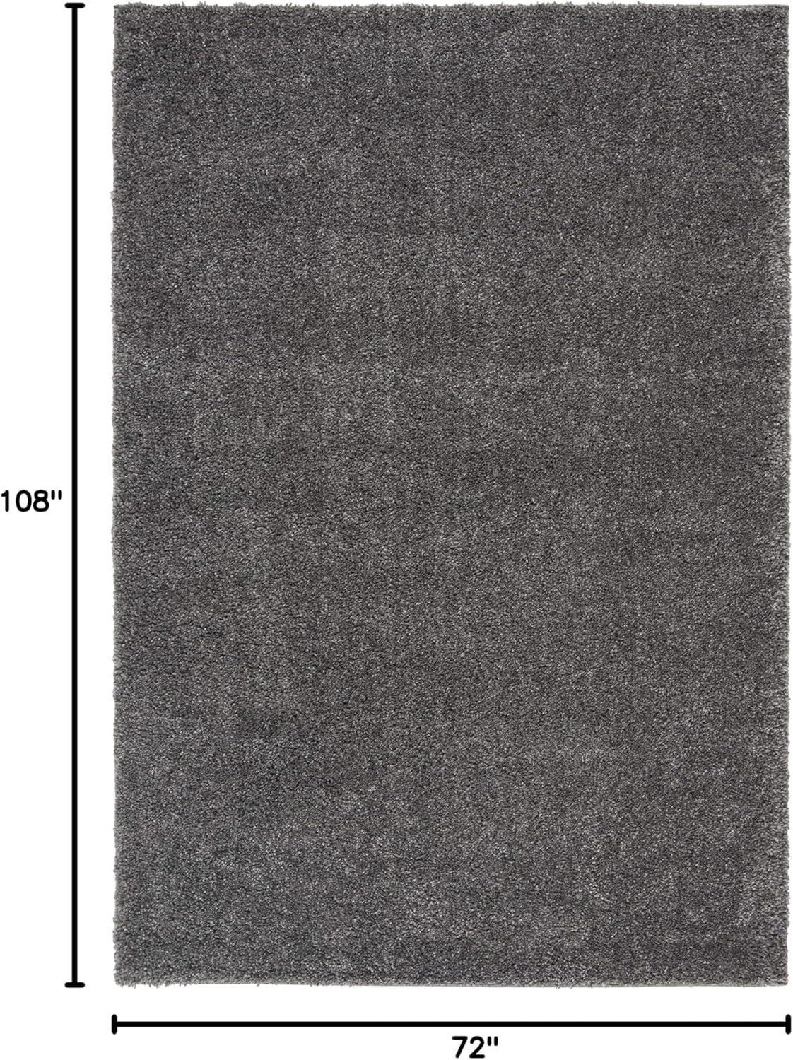 image:imageSAFAVIEH Area Rug 8x10 August Shag Collection Large White Solid Pattern NonShedding amp Easy Cleaning Plush Thick Pile Ideal for Living Room Bedroom Dining Space AUG900AGrey