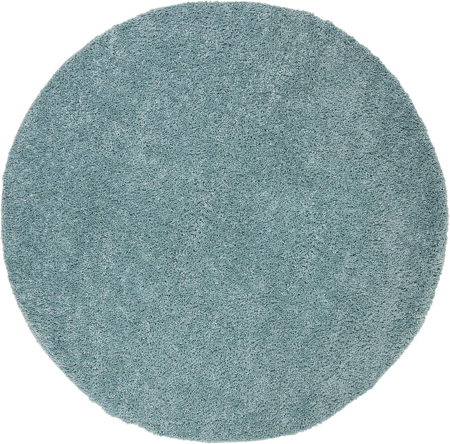 image:imageSAFAVIEH Area Rug 8x10 August Shag Collection Large White Solid Pattern NonShedding amp Easy Cleaning Plush Thick Pile Ideal for Living Room Bedroom Dining Space AUG900AAqua