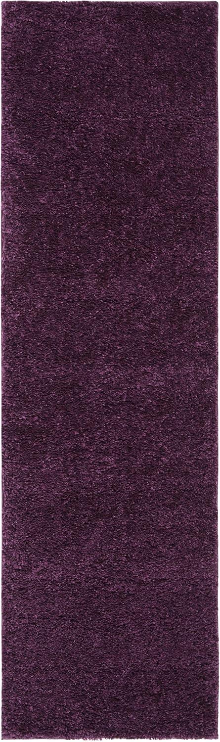 image:imageSAFAVIEH Area Rug 8x10 August Shag Collection Large White Solid Pattern NonShedding amp Easy Cleaning Plush Thick Pile Ideal for Living Room Bedroom Dining Space AUG900APurple