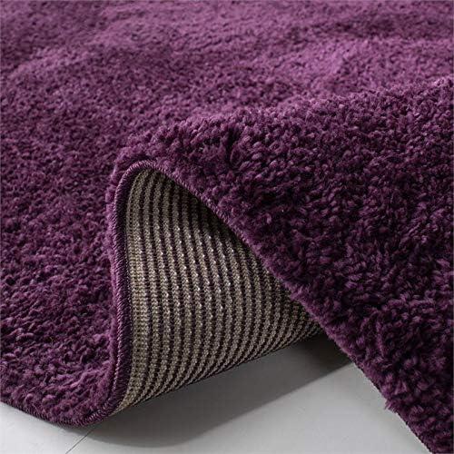 image:imageSAFAVIEH Area Rug 8x10 August Shag Collection Large White Solid Pattern NonShedding amp Easy Cleaning Plush Thick Pile Ideal for Living Room Bedroom Dining Space AUG900APurple