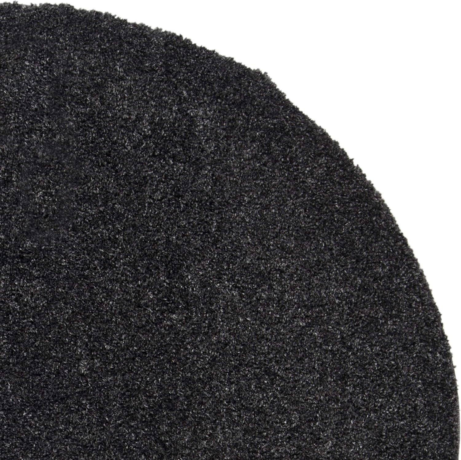 image:imageSAFAVIEH Area Rug 8x10 August Shag Collection Large White Solid Pattern NonShedding amp Easy Cleaning Plush Thick Pile Ideal for Living Room Bedroom Dining Space AUG900ACharcoal