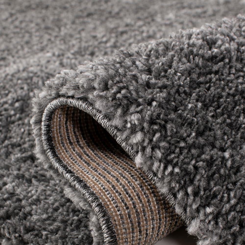 image:imageSAFAVIEH Area Rug 8x10 August Shag Collection Large White Solid Pattern NonShedding amp Easy Cleaning Plush Thick Pile Ideal for Living Room Bedroom Dining Space AUG900AGrey