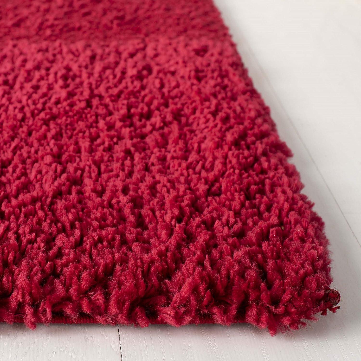 image:imageSAFAVIEH Area Rug 8x10 August Shag Collection Large White Solid Pattern NonShedding amp Easy Cleaning Plush Thick Pile Ideal for Living Room Bedroom Dining Space AUG900ARed