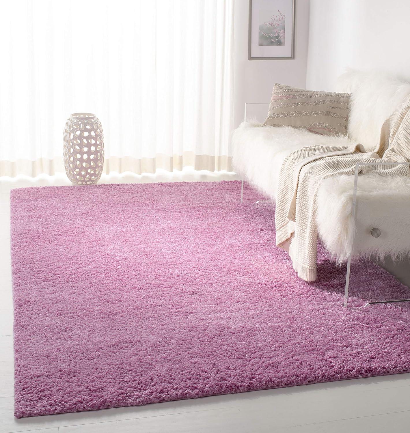 image:imageSAFAVIEH Area Rug 8x10 August Shag Collection Large White Solid Pattern NonShedding amp Easy Cleaning Plush Thick Pile Ideal for Living Room Bedroom Dining Space AUG900APink