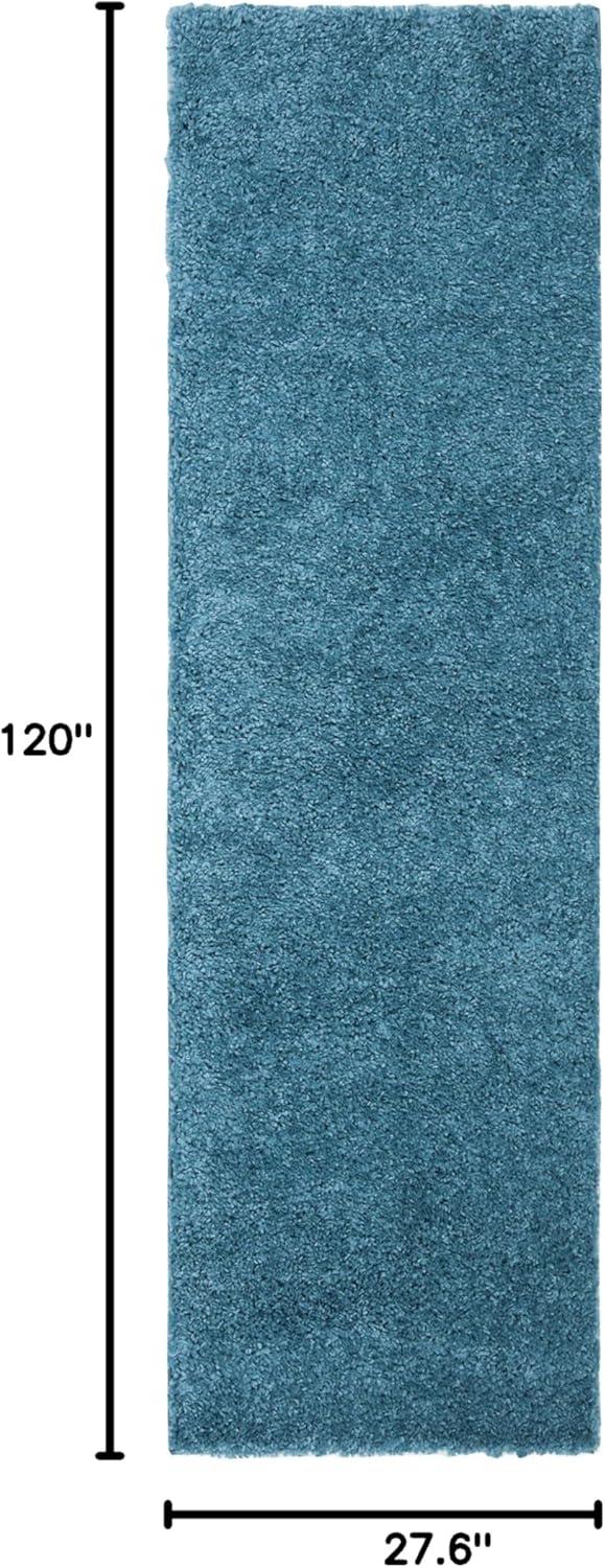 image:imageSAFAVIEH Area Rug 8x10 August Shag Collection Large White Solid Pattern NonShedding amp Easy Cleaning Plush Thick Pile Ideal for Living Room Bedroom Dining Space AUG900ATurquoise