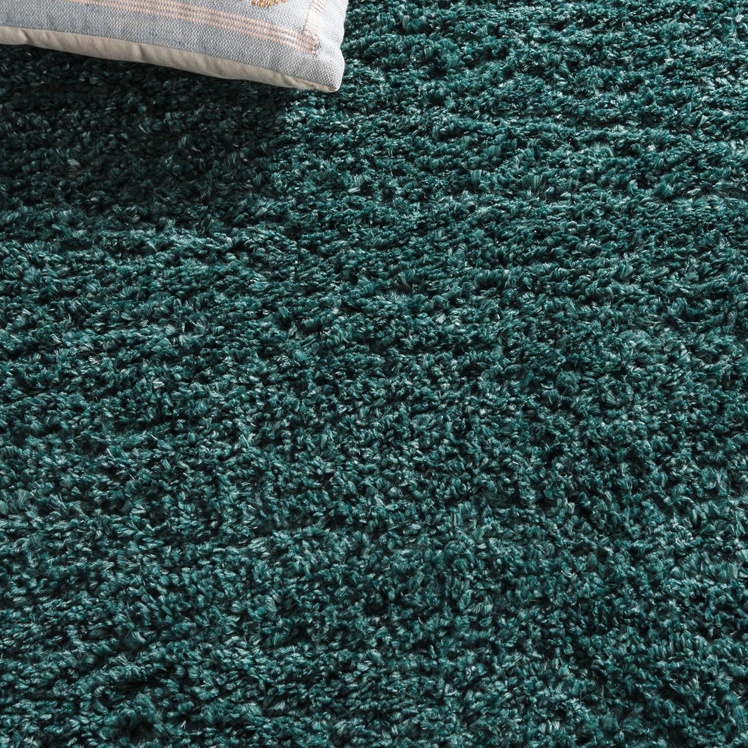 image:imageSAFAVIEH Area Rug 8x10 August Shag Collection Large White Solid Pattern NonShedding amp Easy Cleaning Plush Thick Pile Ideal for Living Room Bedroom Dining Space AUG900AGreen