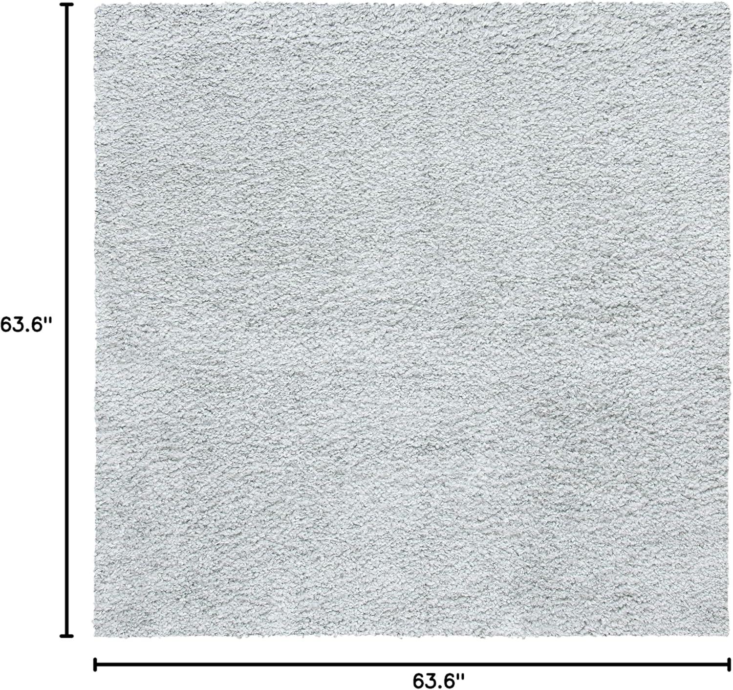 image:imageSAFAVIEH Area Rug 8x10 August Shag Collection Large White Solid Pattern NonShedding amp Easy Cleaning Plush Thick Pile Ideal for Living Room Bedroom Dining Space AUG900ASilver