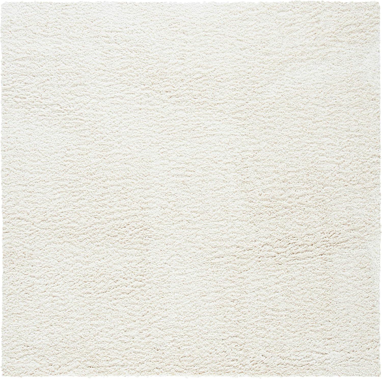 image:imageSAFAVIEH Area Rug 8x10 August Shag Collection Large White Solid Pattern NonShedding amp Easy Cleaning Plush Thick Pile Ideal for Living Room Bedroom Dining Space AUG900AIvory