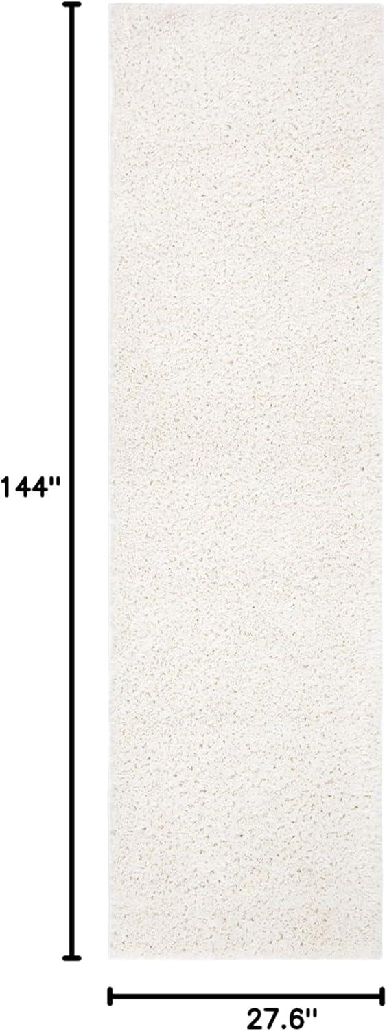 image:imageSAFAVIEH Area Rug 8x10 August Shag Collection Large White Solid Pattern NonShedding amp Easy Cleaning Plush Thick Pile Ideal for Living Room Bedroom Dining Space AUG900AIvory