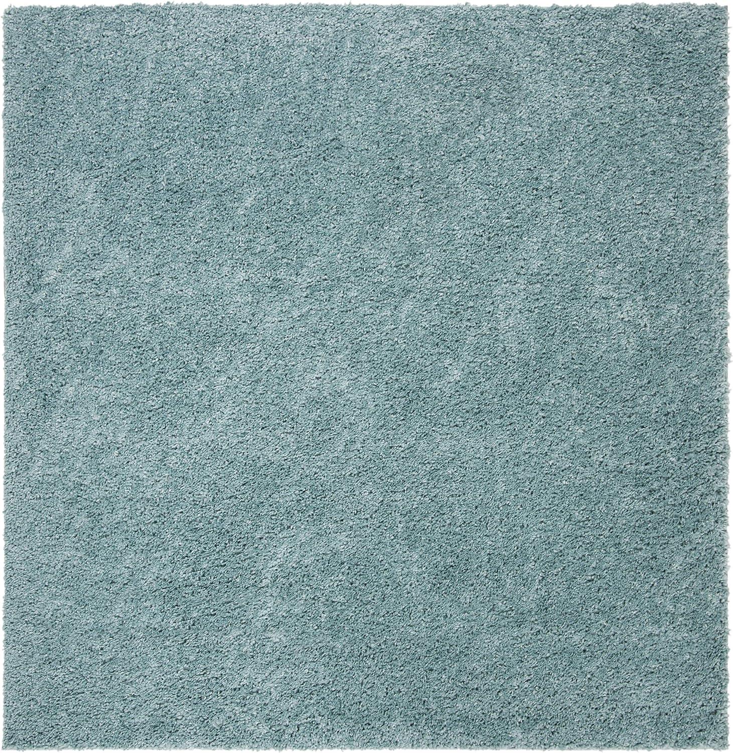 image:imageSAFAVIEH Area Rug 8x10 August Shag Collection Large White Solid Pattern NonShedding amp Easy Cleaning Plush Thick Pile Ideal for Living Room Bedroom Dining Space AUG900AAqua