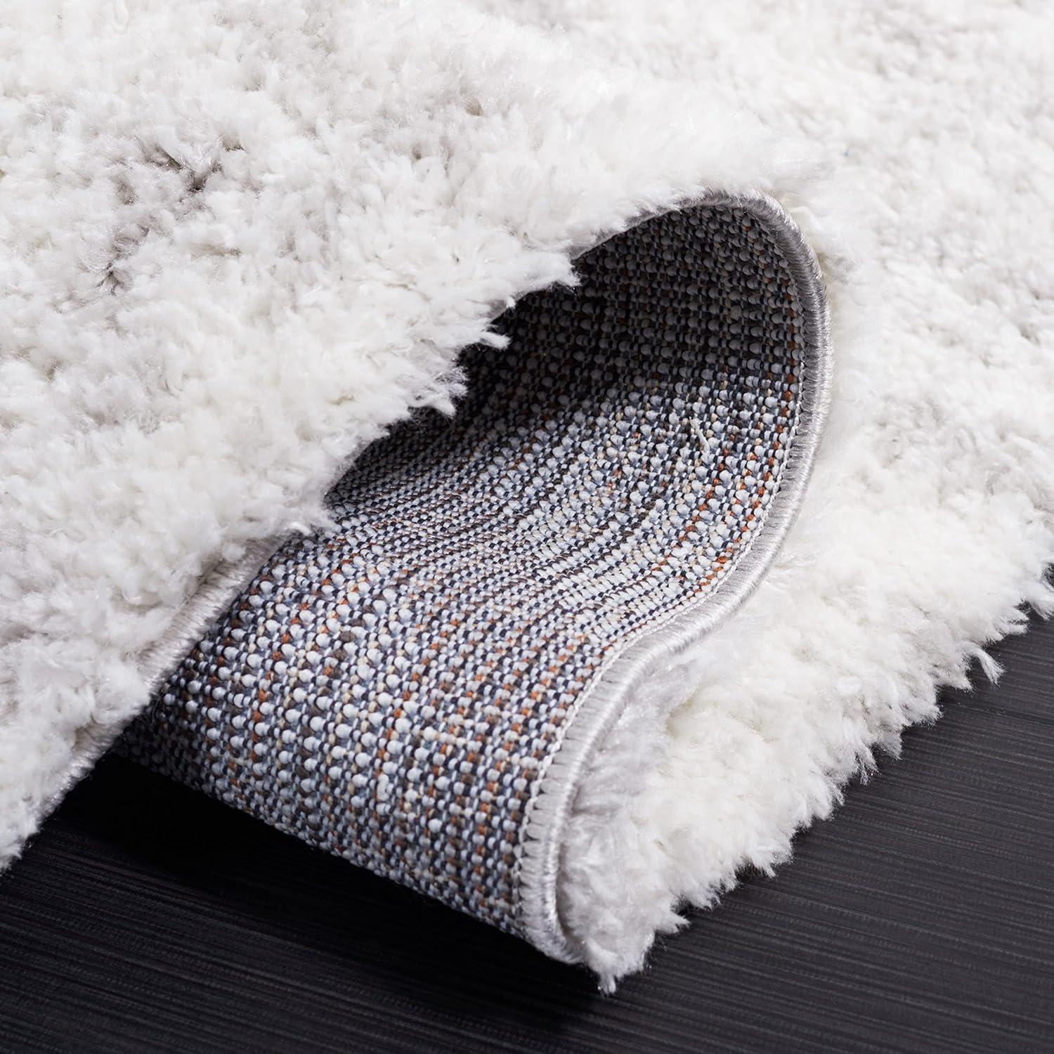 image:imageSAFAVIEH Area Rug 8x10 Berber Shag Collection Large Ivory amp Grey Moroccan Design NonShedding amp Easy Cleaning Plush Thick Pile Ideal for Living Room Bedroom Dining Space BER574GGreyIvory